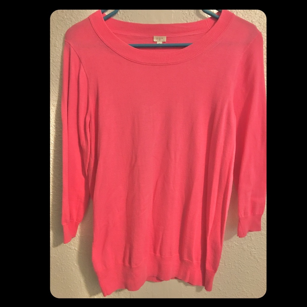 J.Crew Mid-sleeve Pink Shirt